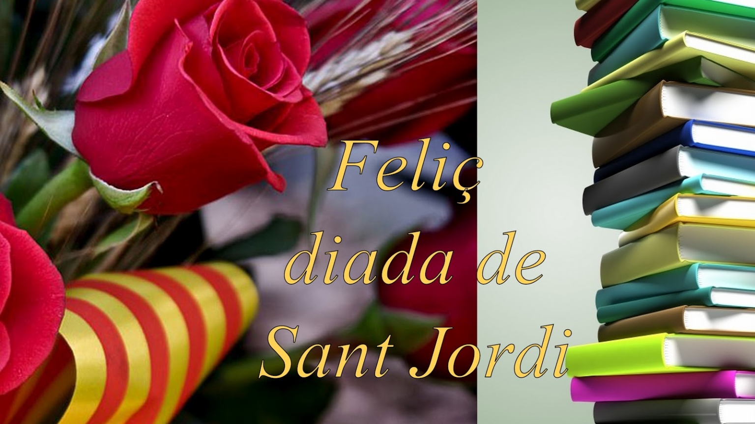 The Day Of Sant Jordi (Saint George) In Catalonia,Spain